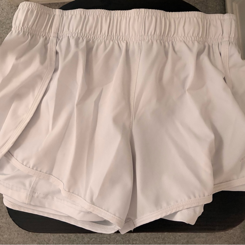 Women's Premium White Athletic Shorts